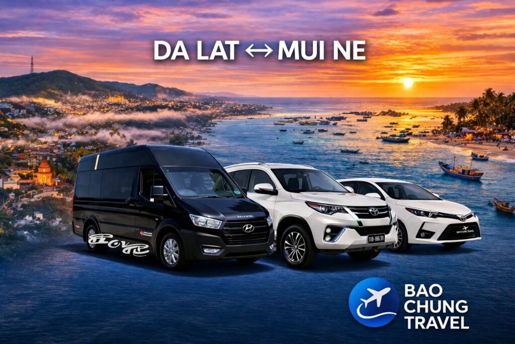 da lat to mui ne private car