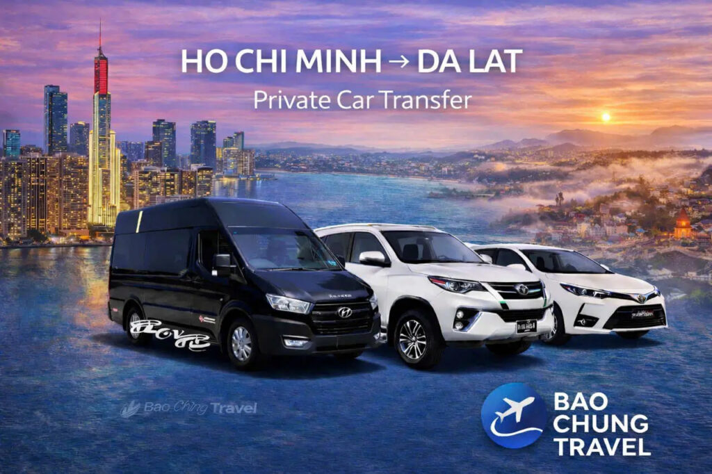 Ho Chi Minh to Da Lat private car service by Bao Chung Travel