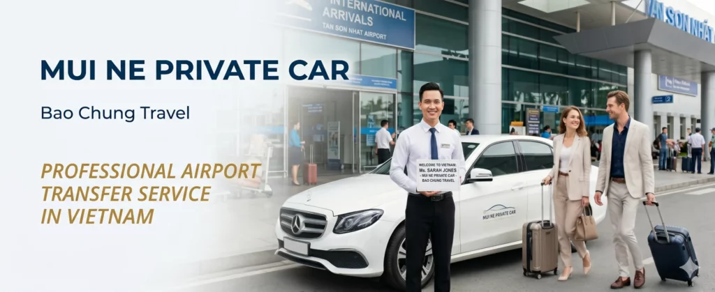 Private Car airport transfer service by Bao Chung Travel