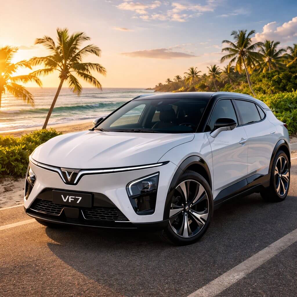 Vinfast 4-seat private car for family travel