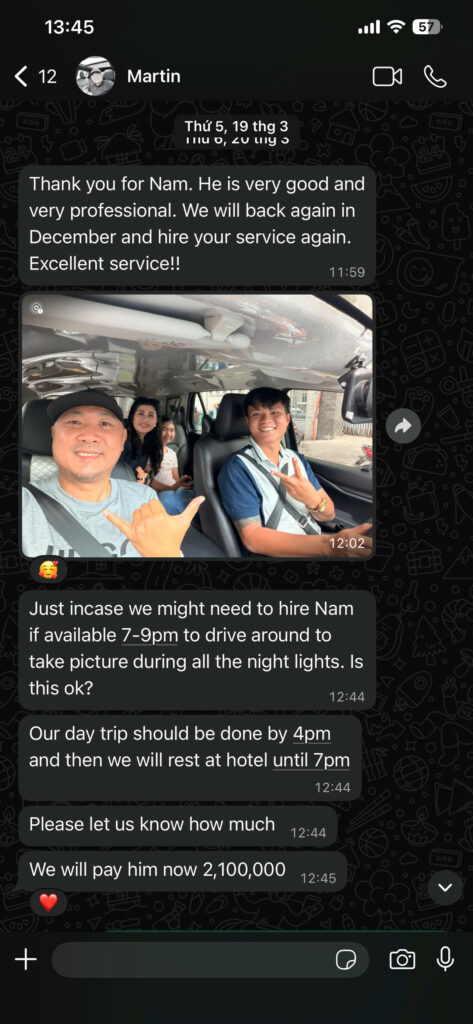 Reviewed Private car ho chi minh